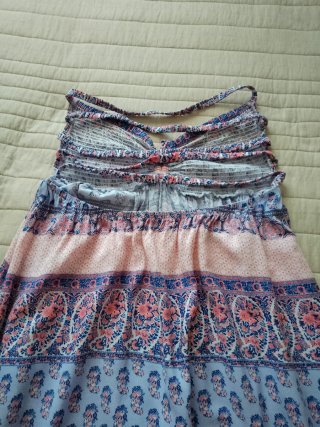 Vestido largo estampado boho