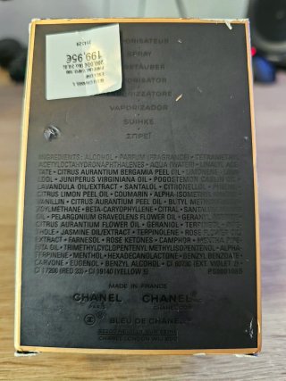 BLEU de CHANEL PARIS L'EXCLUSIF Parfum 100ml
