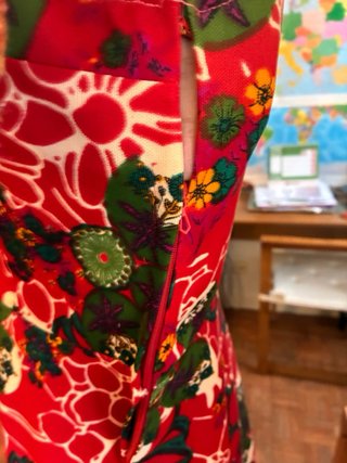 Vestido estampado corto verano T40