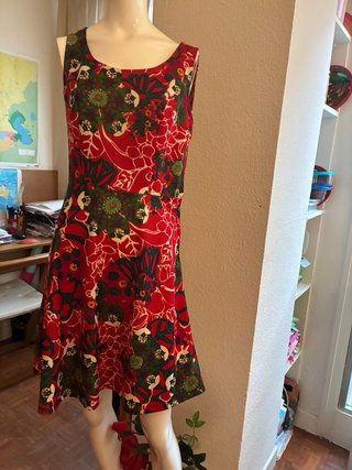 Vestido estampado corto verano T40