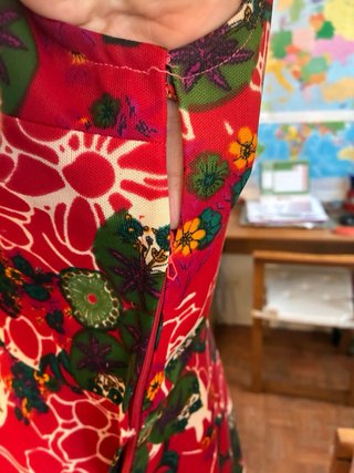 Vestido estampado corto verano T40