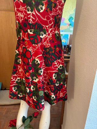 Vestido estampado corto verano T40