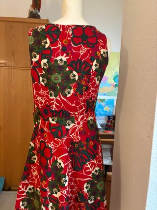 Vestido estampado corto verano T40