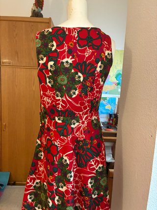 Vestido estampado corto verano T40