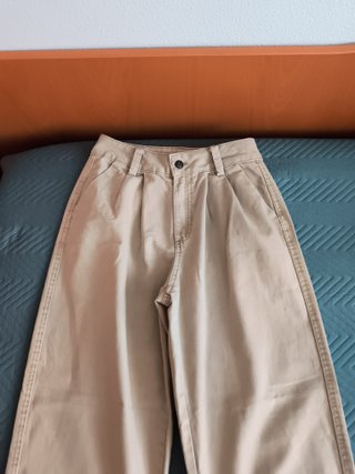 Pantalón loneta beige