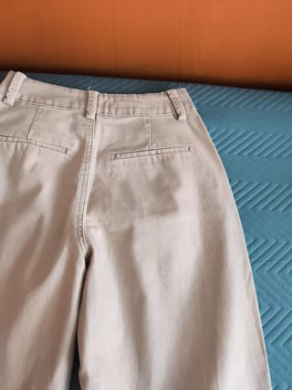 Pantalón loneta beige