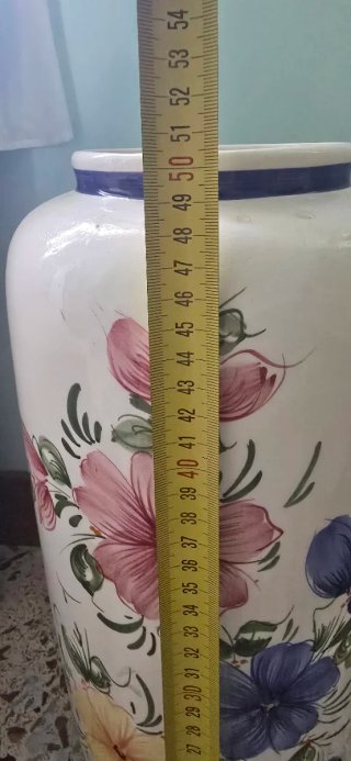Jarrón Cerámica Decorativo Flores 50cm