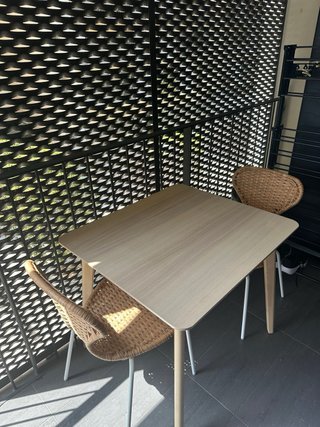 2 Sillas Ikea Mimbre y Metal