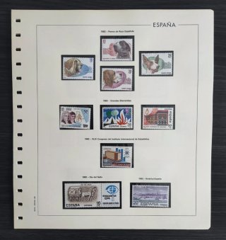 Año 1983 sellos ESPAÑA completo + 6 hojas