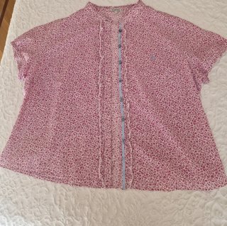 Blusa Lloyd's Flores Manga Corta Talla 48
