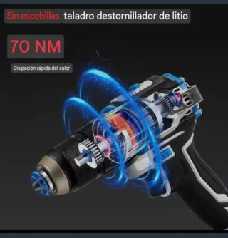 Taladro Atornillador Inalámbrico (2 Baterías)