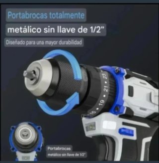 Taladro Atornillador Inalámbrico (2 Baterías)