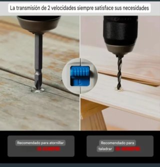 Taladro Atornillador Inalámbrico (2 Baterías)