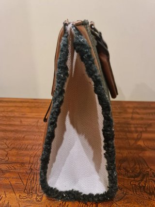 Bolso Parfois negro con 2 asas y cinta