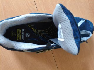 Zapatos de seguridad azules sin estrenar