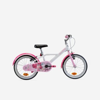 Bicicleta niños 16 pulgadas Btwin 500 Doctor Girl blanca