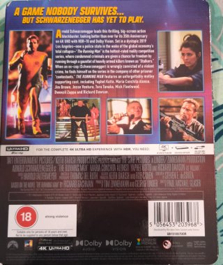 The Running Man Steelbook 4k
