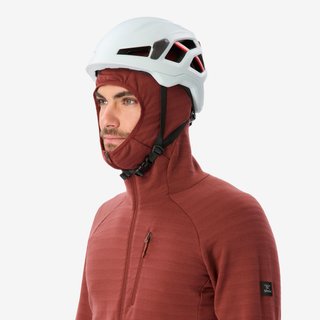 Chaqueta de montaña y trekking lana merino con capucha