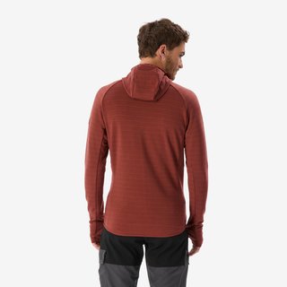 Chaqueta de montaña y trekking lana merino con capucha