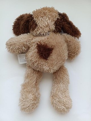 Lote 2 peluches: perro y muñeco