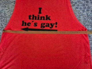 Camiseta tirantes I think he's gay!