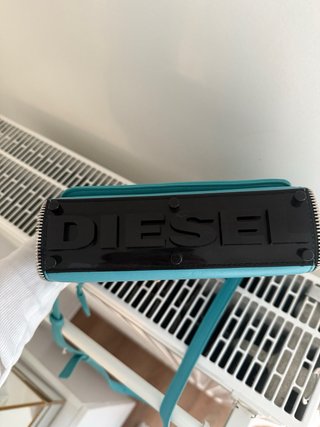 Bolso bandolera Diesel azul turquesa