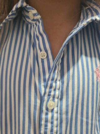 Vestido Ralph Lauren Rayas Azul
