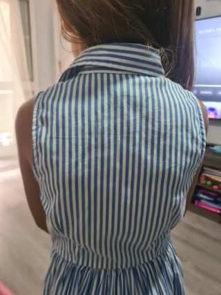 Vestido Ralph Lauren Rayas Azul