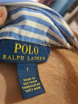 Vestido Ralph Lauren Rayas Azul