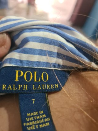 Vestido Ralph Lauren Rayas Azul