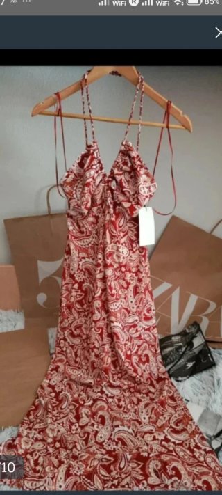 Vestido estampado Zara