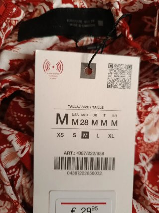 Vestido estampado Zara