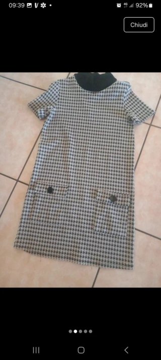 Vestito Zara fantasia pied de poule