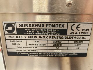 Cocina Gas Profesional 2 Fuegos