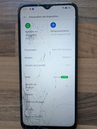 Oppo A17 4GB/64GB Blu (CPH2477) rotto