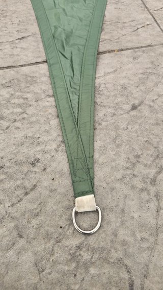 Toldo Vela Triángulo Verde Impermeable 7x5x5m