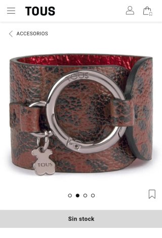 Pulsera Tous Cuero Leopardo