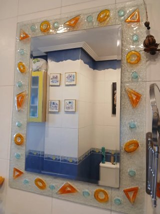 Espejo de baño diseño cristal .muy original