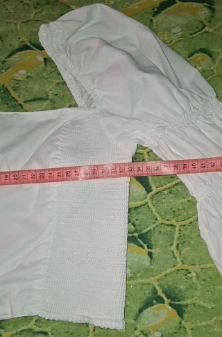 T36, Sybilla, top/blusa elástico manga abullonada