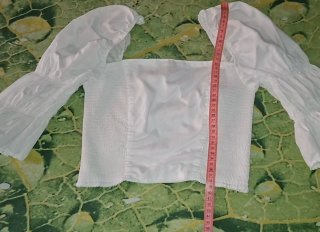 T36, Sybilla, top/blusa elástico manga abullonada