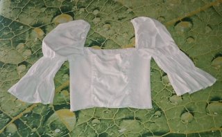 T36, Sybilla, top/blusa elástico manga abullonada