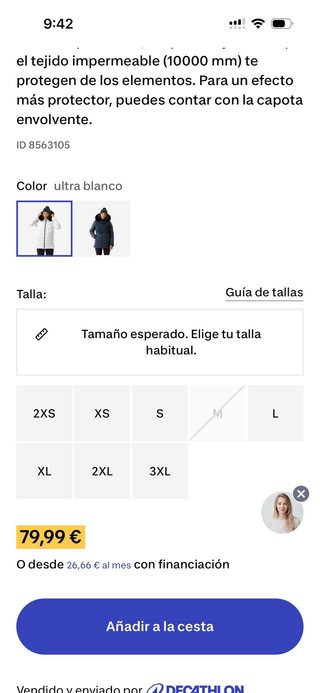 Chaqueta de esquí Wedze