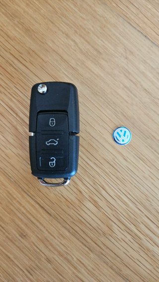 Chave VW Polo Golf Tiguan Passat 3 Botões