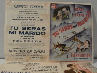 Folleto Carteles -  Cine Antiguo