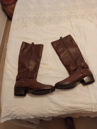 Botas altas marrones talla 39 piel