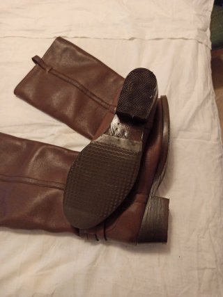 Botas altas marrones talla 39 piel