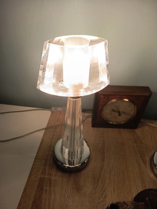 Lámparas de cristal macizo y metal