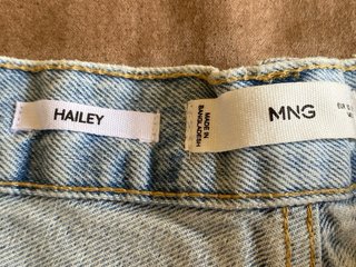 Shorts vaqueros Mango Talla 32 desgastados