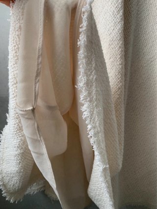 Falda midi Zara beige