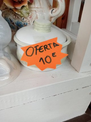 Figuras de porcelana pareja azul y blanco